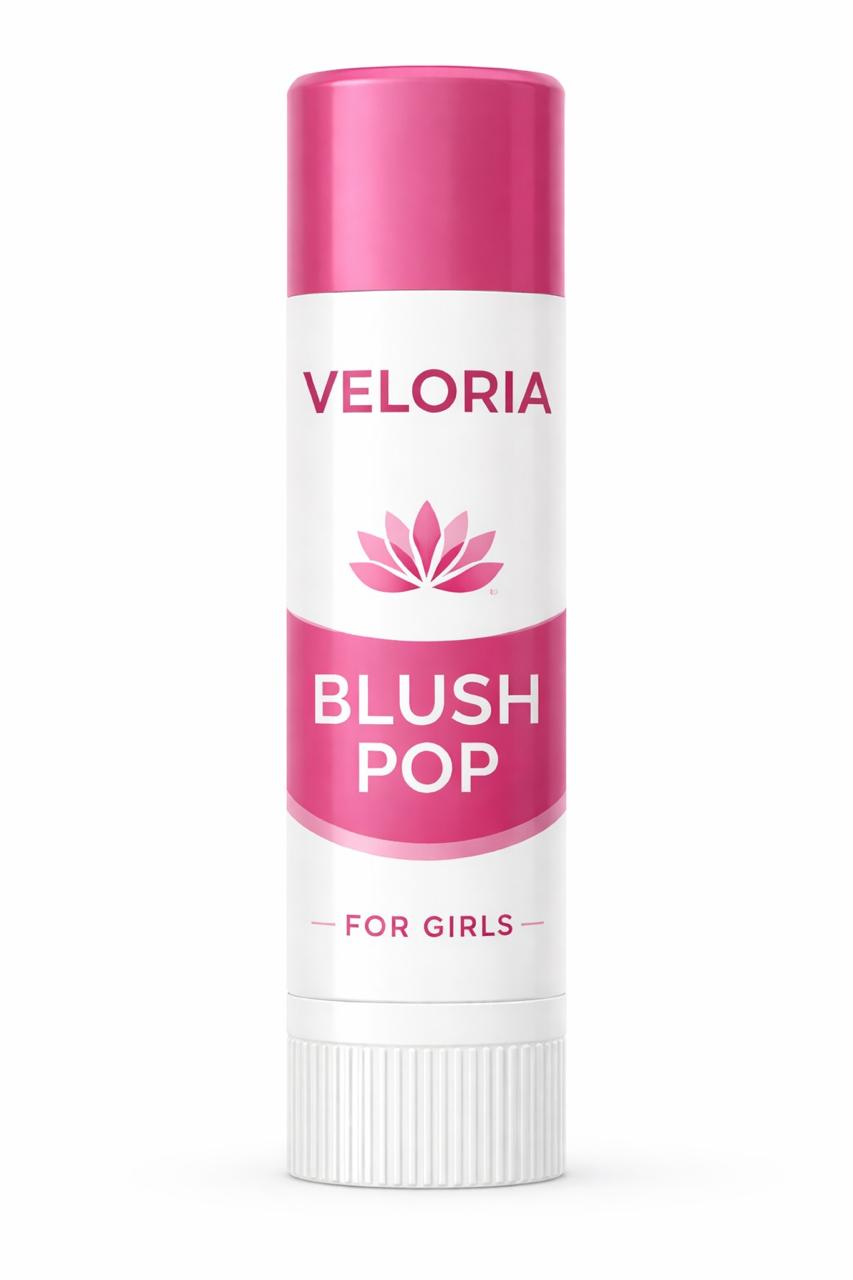 Veloria Blush Pop Lip & Cheek Tint Stick – Natural Pink Glow Balm