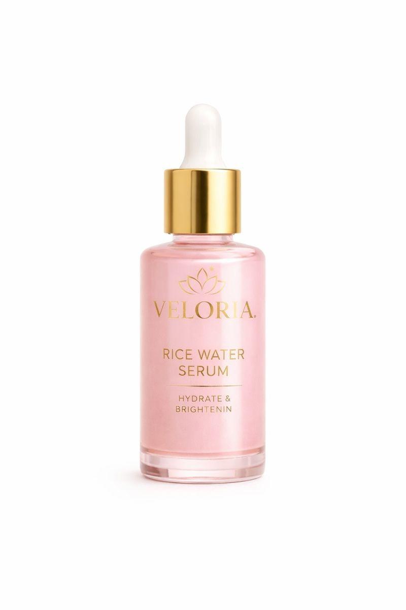 Veloria Rice Water Serum – Hydrating & Brightening Glow Elixir