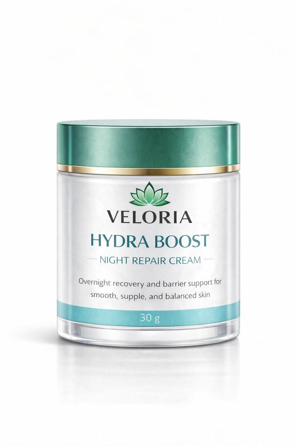 Veloria Hydra Boost Night Repair Cream – Overnight Hydration & Skin Barrier Recovery Moisturizer (30g)