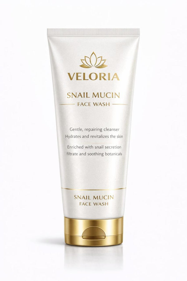 Veloria Snail Mucin Repairing & Hydrating Face Wash – Gentle Skin Barrier Support Cleanser