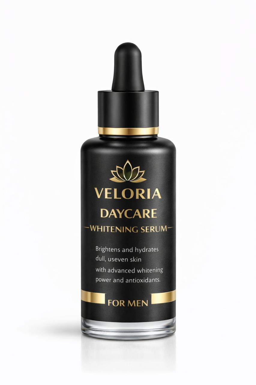 Veloria Daycare Brightening & Hydrating Face Serum for Men – Skin Tone Enhancing Daily Repair Serum