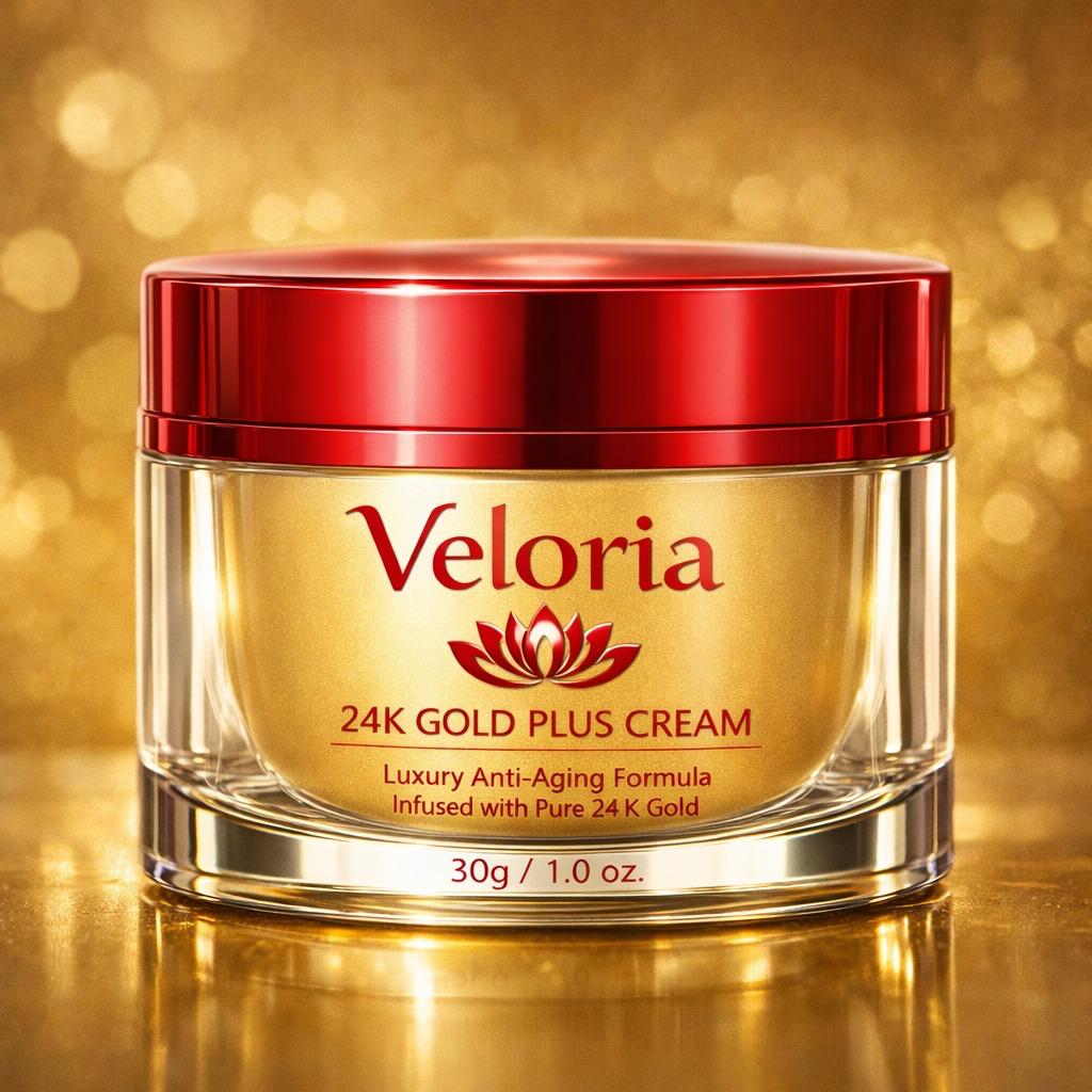 Veloria 24K Gold Plus Anti-Aging Face Cream – Luxury Skin Firming & Radiance Moisturizer (30g)
