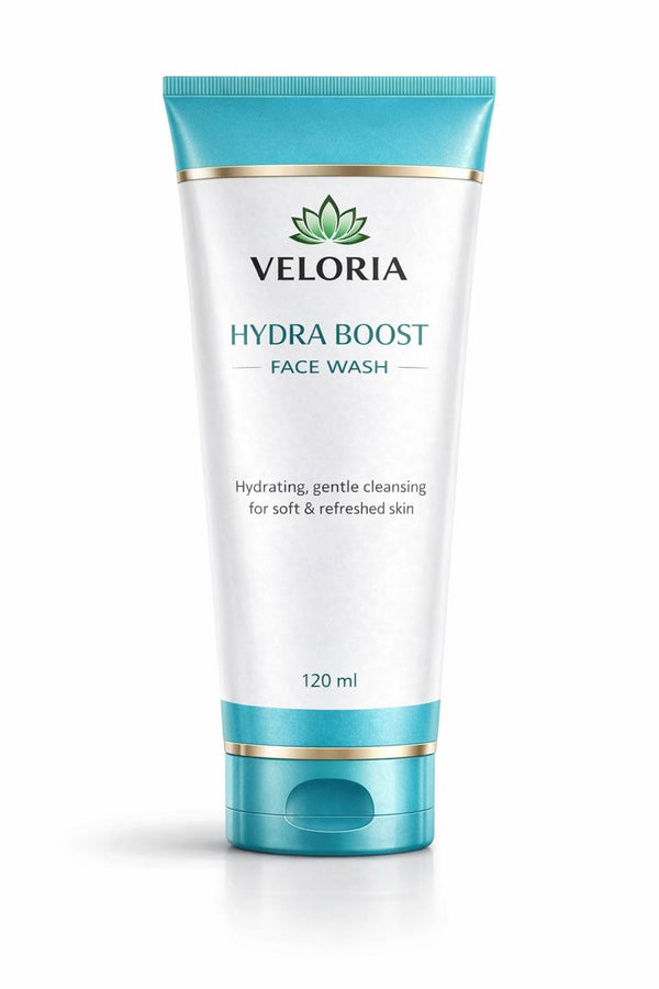 Veloria Hydra Boost Hydrating Face Wash – Moisture Lock Gentle Daily Cleanser (120ml)