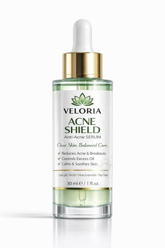 Veloria Acne Shield Anti-Acne Face Serum – Oil Control & Breakout Defense Treatment (30ml)
